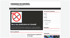 Desktop Screenshot of blog.finanzas.ca