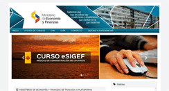 Desktop Screenshot of capacitacion.finanzas.gob.ec